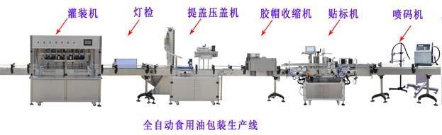 定量準 灌裝速度快 沈陽食用油全自動包裝流水線