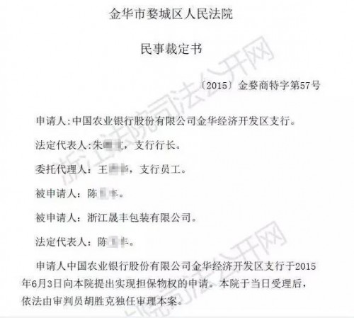 民事裁定書