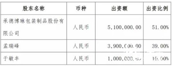 各主要投資人的投資規(guī)模和持股比例