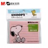 晨光3X4多彩便條貼80頁Snoopy橫線YS-81