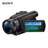 索尼（SONY）FDR-AX700 4K民用高清數(shù)碼攝像機(jī) 約2100萬像素 3.5英寸液晶屏 續(xù)航時間大約160分鐘 自動/手動對焦 12倍光學(xué)變焦 無內(nèi)置存儲 含原裝三腳架+閃迪SD卡128G+讀卡器+攝像包 一年保修 黑色