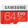 三星（SAMSUNG）TF卡 MB-MC64G EVO PLUS系列 64GB Class10 讀速100MBs 寫速60MBs 紅白