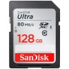 閃迪（SanDisk）至尊高速SD卡 SDSDUNC-128G-ZN6IN 128G Class10 讀速80MBs 灰色