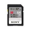 索尼（SONY）SF-M64 M系列 SD卡 64G Class10 讀速260MB/s 寫速100MB/s　黑色