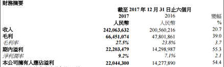 造紙企業(yè)華章科技財務(wù)表