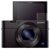 索尼（SONY）DSC-RX100 M4 數(shù)碼相機 黑卡系列 1英寸CMOS傳感器 約2010萬像素 3英寸顯示屏 2.9倍光學(xué)變焦 無內(nèi)置存儲 蔡司 Vario-Sonnar T*鏡頭 含相機包  一年保修 黑色