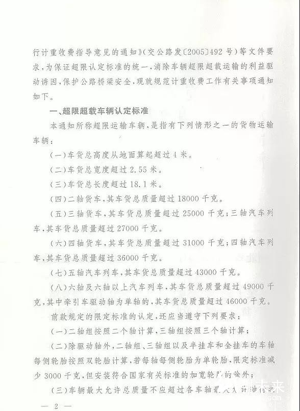 2月1日起，超限超載認(rèn)定實(shí)行新標(biāo)準(zhǔn)！超載車最多按基本費(fèi)率16倍計(jì)費(fèi)