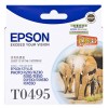 愛(ài)普生（Epson）T0495 淡青色 打印機(jī)墨盒 適用于R210 R230 R310 RX510 650 可打印量630頁(yè)