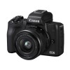 佳能（Canon）EOS M50 微單相機(jī)套機(jī) APS畫幅CMOS傳感器 2410萬(wàn)像素 3.0英寸液晶屏 自動(dòng)對(duì)焦 無(wú)內(nèi)置存儲(chǔ) 含EF-M 15-45mm f/3.5-6.3 IS STM鏡頭 一年保修 黑色