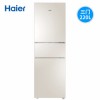 海爾（Haier）三門冰箱 全變溫冰箱220升 風(fēng)冷無霜 自動(dòng)凈味 -7攝氏度軟冷凍 0度保鮮 輕奢金彩晶玻璃面板獨(dú)立軟冷凍BCD-220WMGL 二級(jí)能效 一年保修