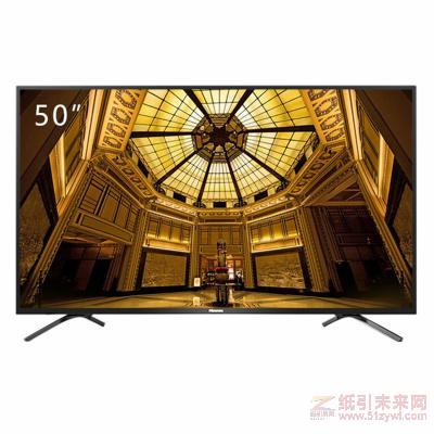 海信（Hisense）HZ50H55 50英寸4K超清電視機(jī) 支持有線/無線網(wǎng)絡(luò)連接 3840*2160分辨率 LED顯示屏 二級能效 一年保修 黑色 配底座