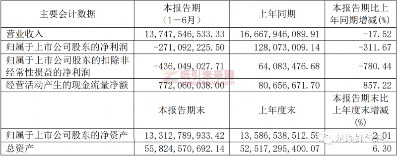 山鷹國(guó)際上半年凈利潤(rùn)虧損2.7億，預(yù)計(jì)下半年回歸正常盈利水平